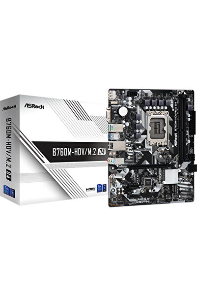 ASROCK B760M-HDV/M.2 D4 Micro ATX Socket Intel 1700 Intel B760
