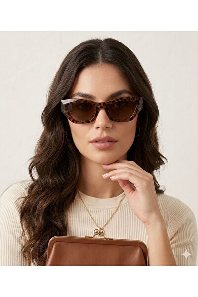 mirvia Women's Leopard Printed Pairs of Rectangular Sunglasses Retro Vintage ...