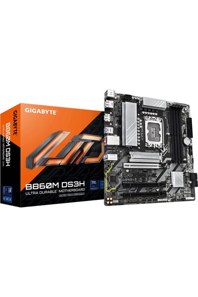 Gigabyte Placă de bază B860M DS3H, Socket 1851, Intel B860, mATX, DDR5