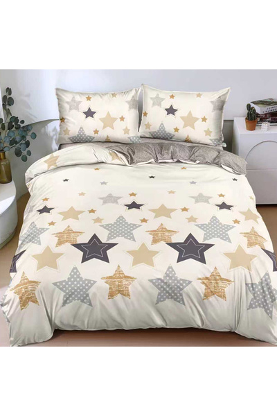 OEM Duvet Cover Set with Stretchy 180x200 for double bed, 4 pieces, JHN Finet...