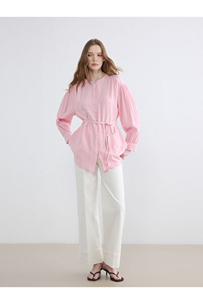 LC Waikiki Women's Krinkle Shirt Tunic