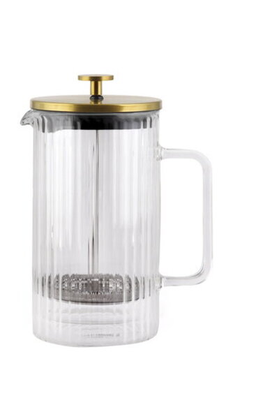Vialli Design Cafetieră French Press Tulip Auriu Mat 1l