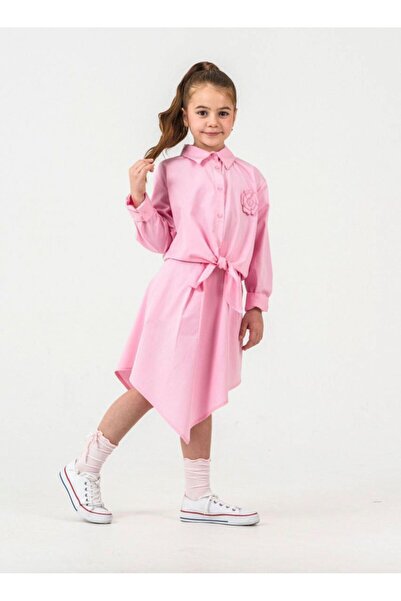 Emilakids Girls' Shirt and Skirt Set of Woven