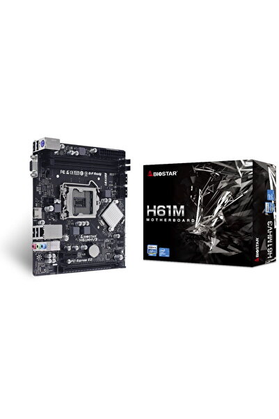Biostar H61MHV3 Intel ®   H61 LGA 1155 (Socket H2) micro ATX