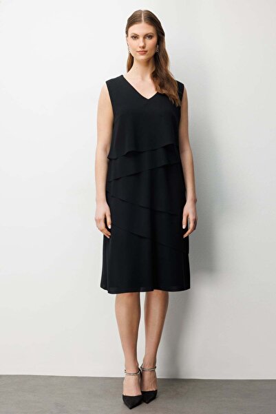 Ekol Αμάνικο φόρεμα μίντι με στρώσεις