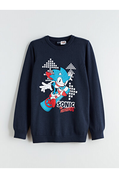 LC Waikiki Pulover tricotat Sonic cu imprimeu pentru băieți