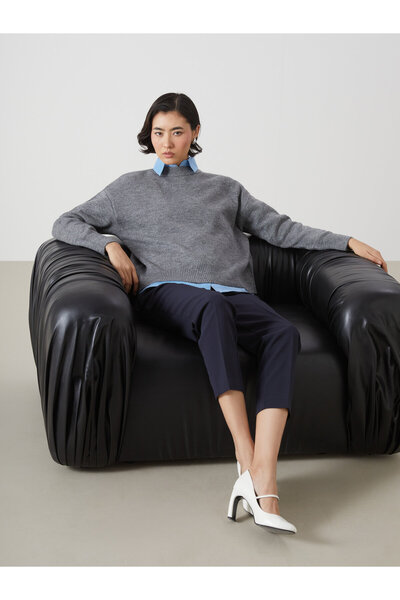 LC Waikiki Funnel Neck Oversize Women's Knitwear Sweater