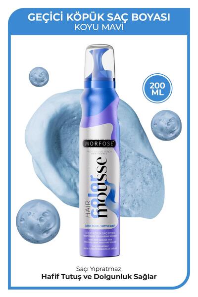 Morfose Geçici Renkli Saç Köpüğü Koyu Mavi 200 ml