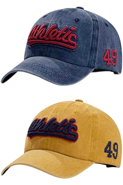 Mood Agenda Unisex Vintage Athletic 49 Κεντημένο Ρυθμιζόμενο Καπέλο Μπέιζμπολ...