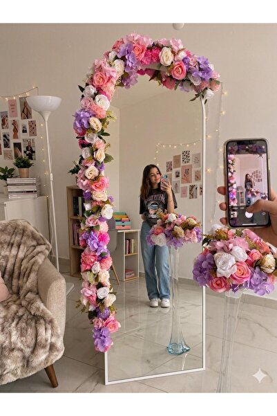 Mila botanica Yapay Ayna çiçeği ve top çiçek