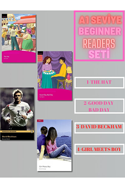 Penguin Books A1 / A2 Easystarts ve Beginner Seviye İngilizce Hikaye Seti (4 ...