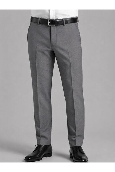 CLASSİCS MEN Ανδρικό υφασμάτινο παντελόνι Ricati Regular Fit με σχέδιο άρμουρ...