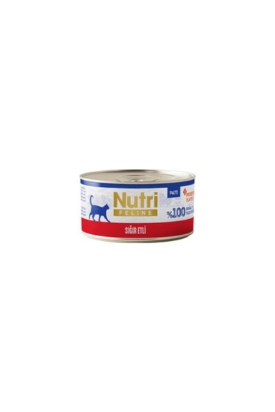 Nutri Feline New Sığır Etli Tahılsız Kedi Konservesi 70 Gr - Prebiyotik İlaveli