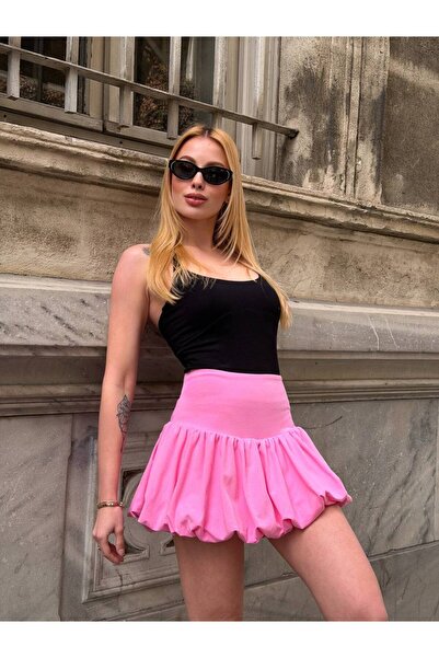 ÇEÇİM Γυναικεία Μίνι Φούστα με Πλισέ Σορτς - HYN-00000940-007