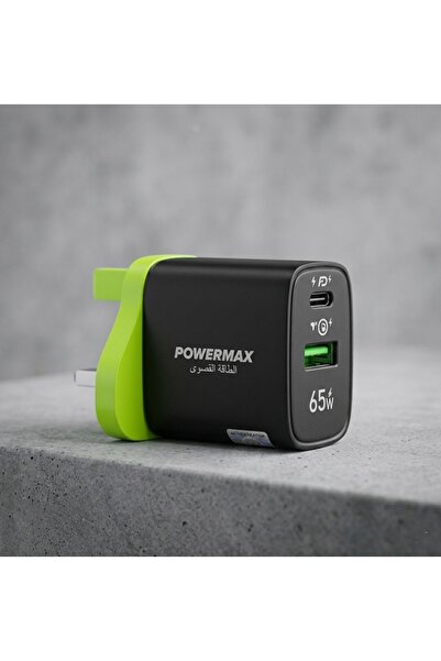 Primo Plus شاحن حائط MX104 Mini 20+ بقوة 65 واط بمنفذين - تقنية PD عالية السر...