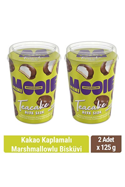 Mooie Teacake Kakao Kaplamalı Marshmallowlu Bisküvi 125 gr x 2 Adet