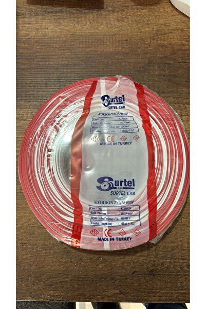 SURTEL KABLO 2X0,75 KORDON KABLO (BAKIR) - 20MT SATIŞ.