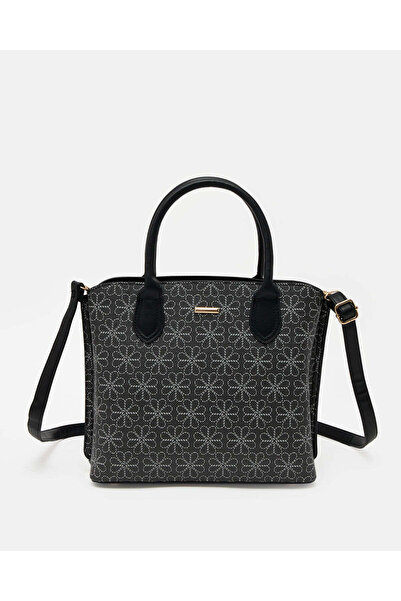 REDTAG Women Black Tote Bag