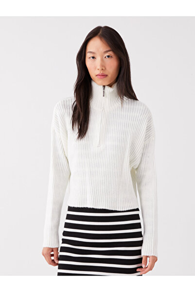 LC Waikiki Funnel Neck Women's Knit Sweater