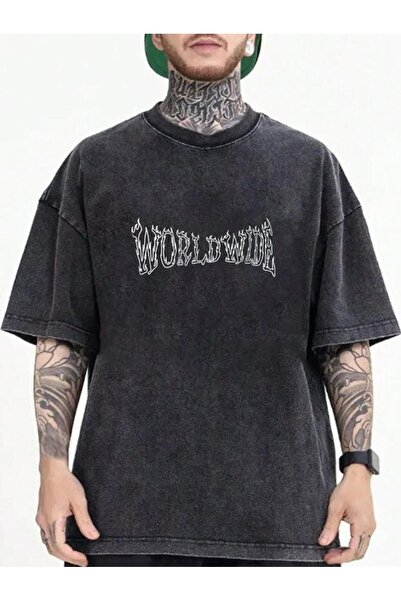 ZEMLİYA Vintage Washed Oversize T-Shirt