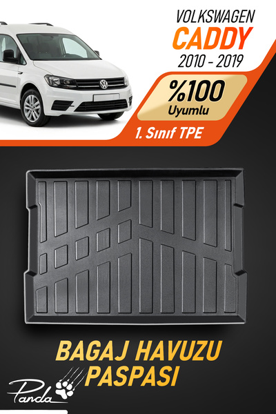 Panda Kılıf VOLKSWAGEN CADDY 2010 - 2015 ARASI 4D HAVUZLU BAGAJ HAVUZU