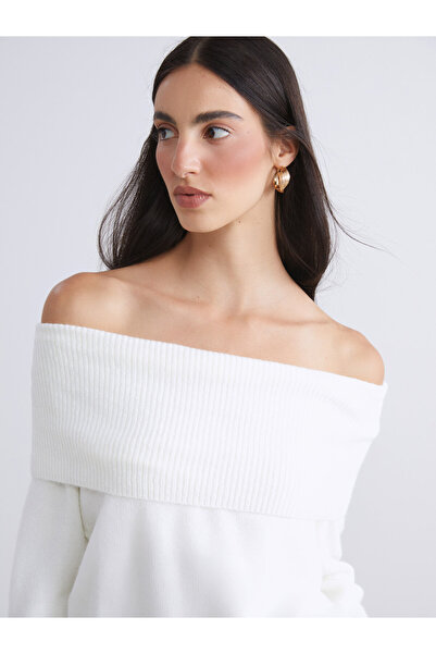 LC Waikiki Slash Neck Women's Knitwear Sweater