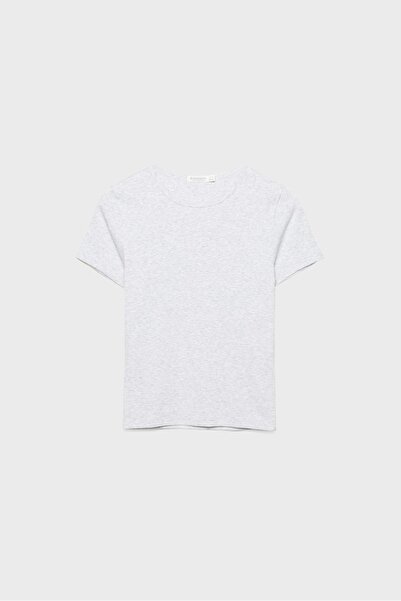 Stradivarius Basic dar kesim tişört
