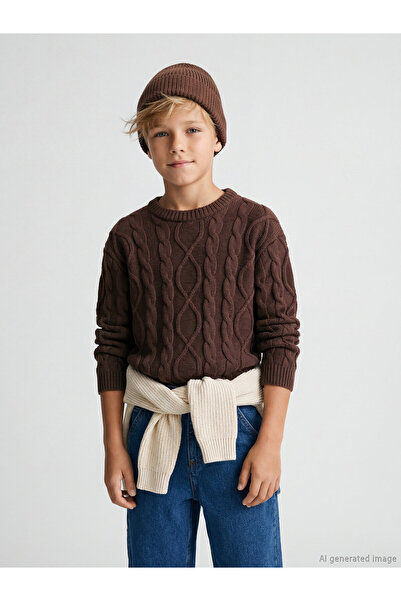LC Waikiki Crew Neck Boys' Knitwear Sweater