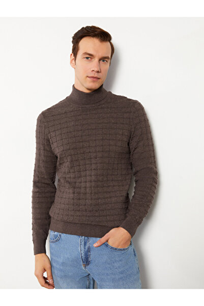 LC Waikiki Turtleneck Long Sleeve Men's Knitwear Sweater