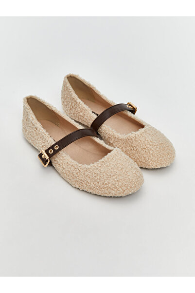 LC Waikiki Metal Buckled Women's Ballet Flats