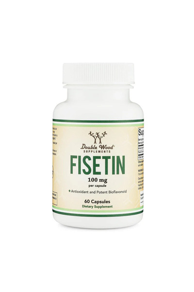 DOUBLE WOOD Fisetin 100 mg 60 Kapsül – Güçlü Antioksidan Biyoflavonoid