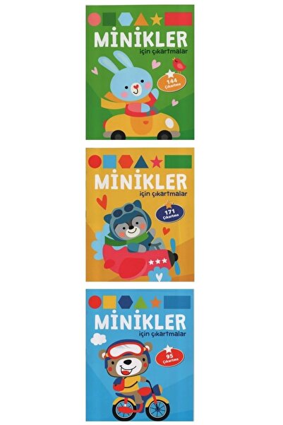 0-6 Yaş Yayınları Stickers for Little Ones 3 Books