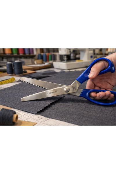 TEXART Art of Sewing Taksun Sürfile Zigzag Makası Kırmızı