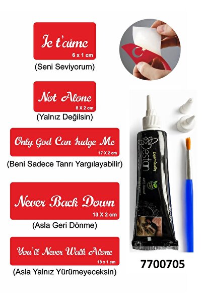 Airbrush Tattoo Hint Kınası ve Şablonla Geçici Dövme Yapma Seti Set 11