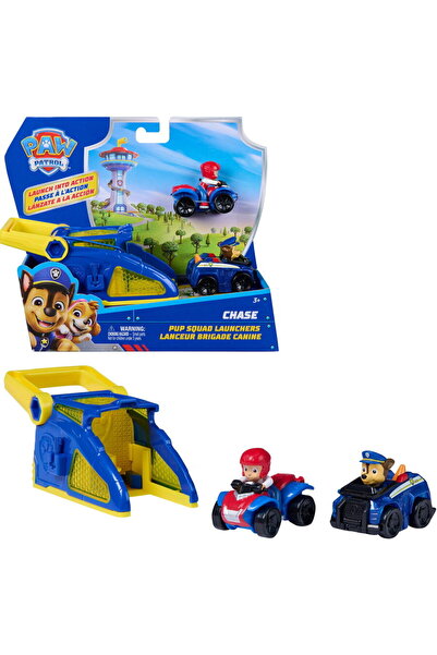 Spinmaster Paw Patrol - Pup Squad Launcher with Chase and Ryder vehicles