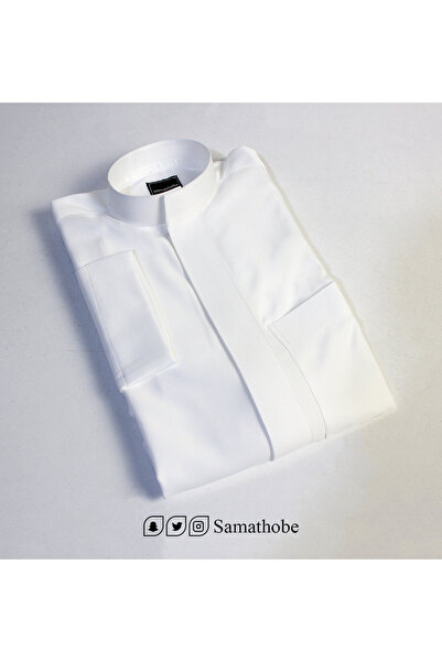 samathobe ثوب رجالي جاهز قماش سميرا ميس مقلم سكري طول 60