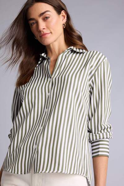 DeFacto Πουκάμισο με γιακά, ριγέ, μακρυμάνικο H8610AX26SP