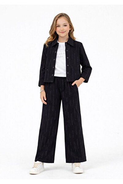 Emilakids 3-Piece Woven Set with Stone Decorations for Girls