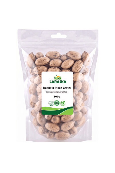 Laraska Kabuklu Pikan Cevizi 100g Vanilyalı Sütlü Kavrulmuş
