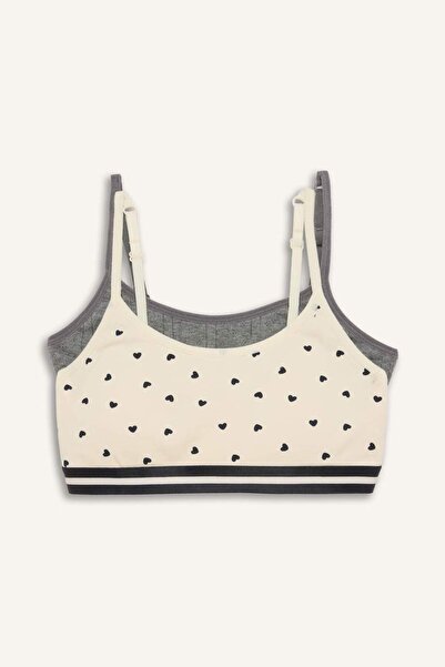 DeFacto Σετ σουτιέν 2 τεμαχίων με χτενισμένη βαμβακερή επένδυση G8497A826SP