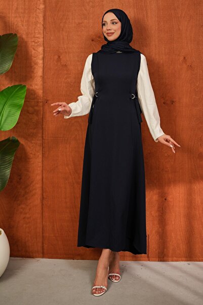 İmajButik Ναυτικό μπλε αλτήρας-γιλέκο με αυτοσχεδιασμένη ζώνη