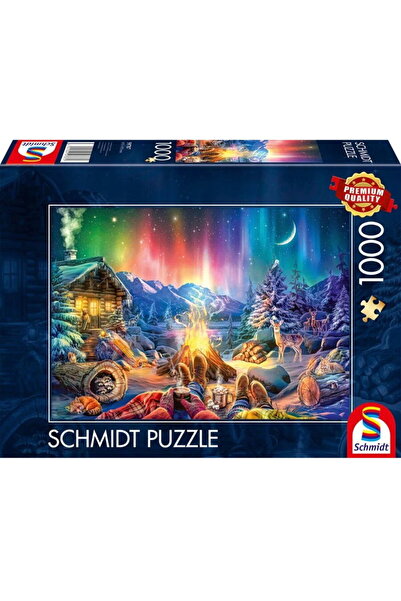 Schmidt Spiele Romantism la foc de tabără sub cerul înstelat, Puzzle (1000 de...
