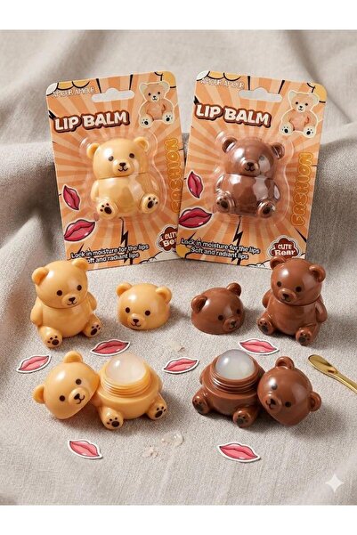 Amour Amour AYICIK GÖRÜNÜMLÜ DUDAK NEMLENDİRİCİ CUTE BEAR LIP BALM