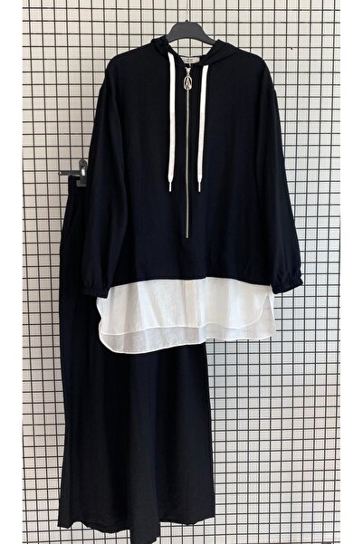 Armine Μοντέρνο πουκάμισο με κουκούλα, με όψη φυσικού ραγιόν, ολόσωμο, διπλό ...