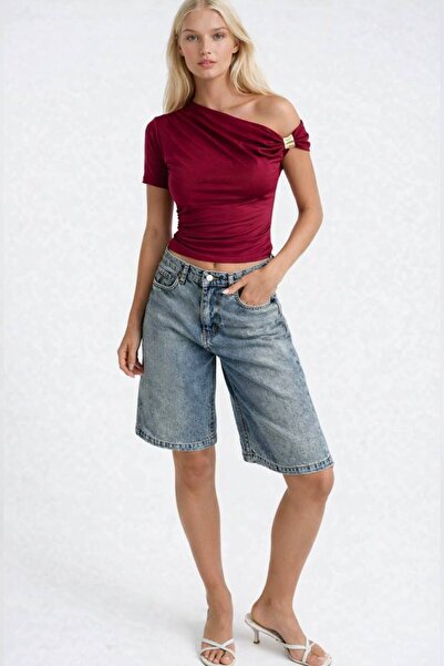 vuvutasarım Νέα συλλογή αξεσουάρ με λεπτομέρεια κοπής γυναικεία μπλούζα 52215060