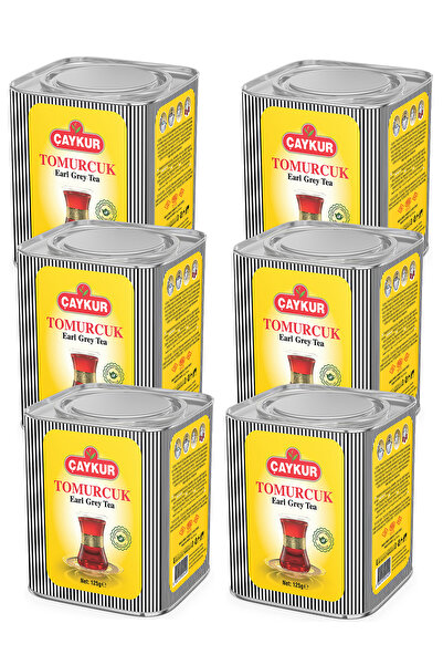 Çaykur شاي معطر بالبراعم 125 جرام. عبوة من ستة قطع