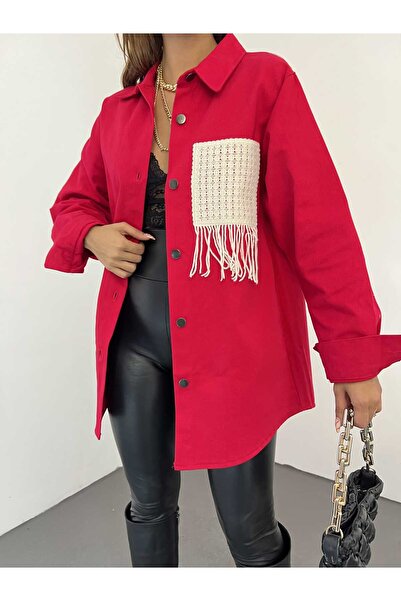 unika boutique Λεπτομερές μπουφάν από γαμπαρντίνα με φούντες