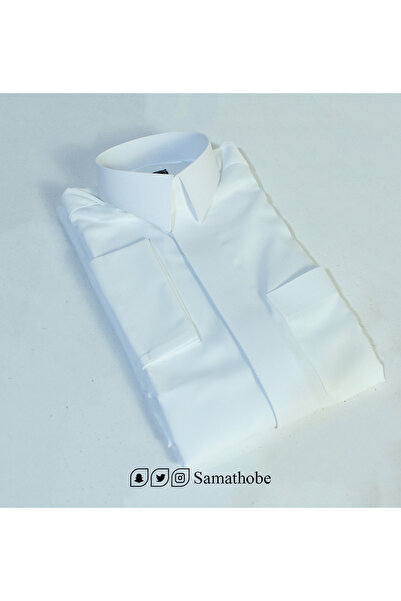 samathobe ثوب رجالي جاهز سميرا ميس ابيض طول 60