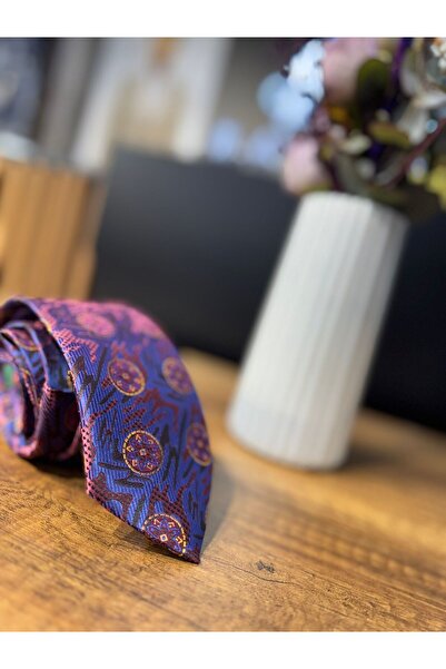 ilayda emir Ανδρική γραβάτα με σχέδιο Premium Design και μαντήλι στο γιακά