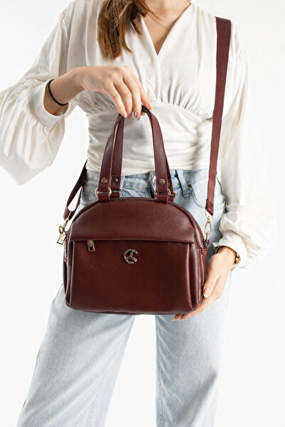 MILANOFOX Γυναικεία δερμάτινη τσάντα χιαστί πολλαπλών θέσεων με λουράκι και φ...